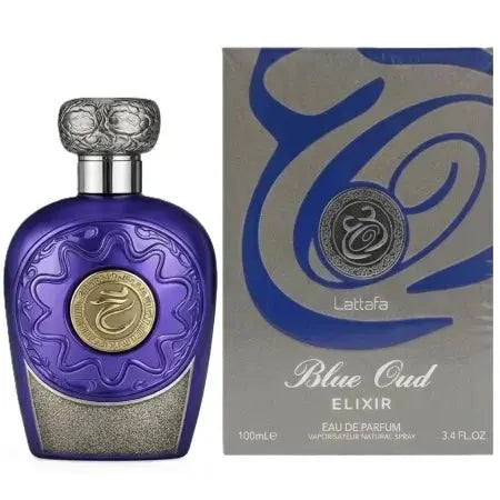 Opulent Oud Blue Elixir Lattafa 100 ml, barbati - 3